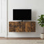 Væghængt TV-skab 98 x 41 x 30 cm Røget eg Konstrueret træ
