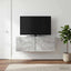 Væghængt TV-skab 59,5 x 31 cm Betongrå Konstrueret træ