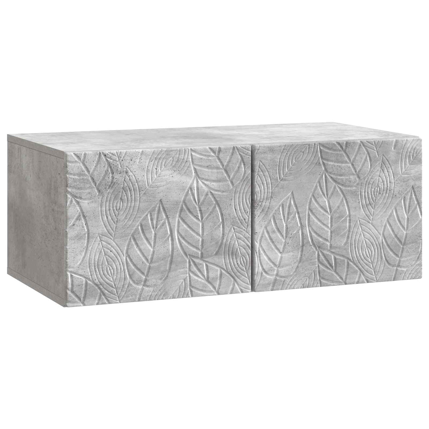 Væghængt TV-skab 59,5 x 31 cm Betongrå Konstrueret træ