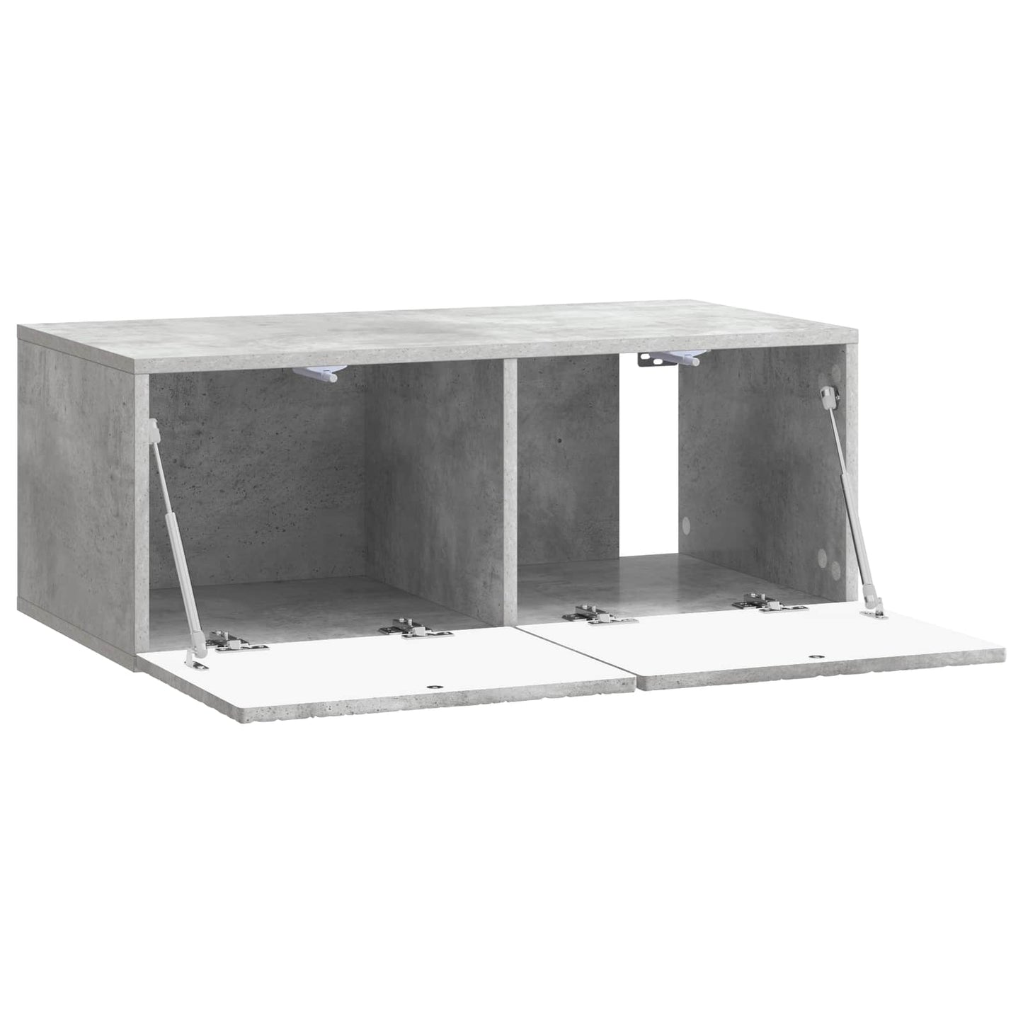 Væghængt TV-skab 59,5 x 31 cm Betongrå Konstrueret træ