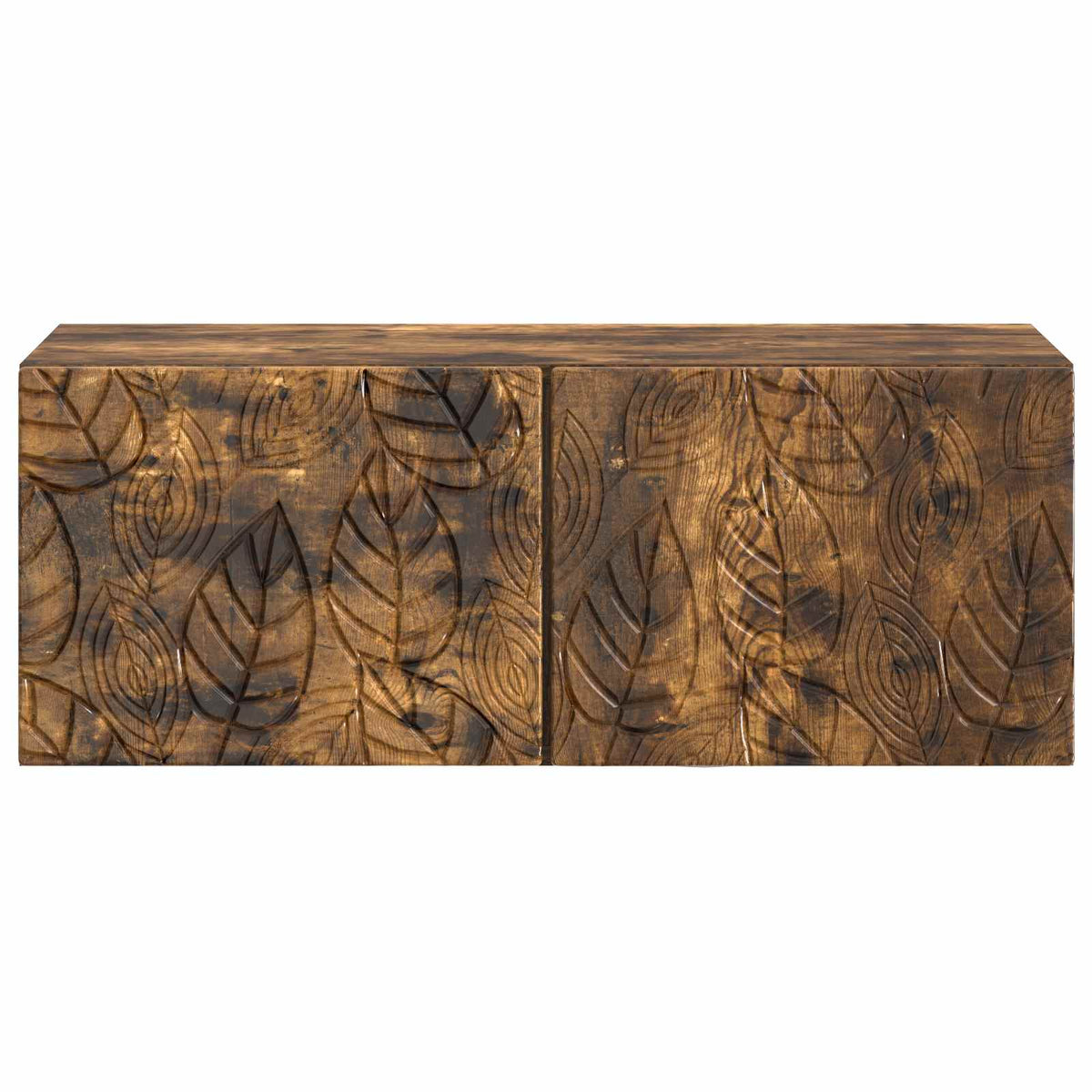 Væghængt TV-skab 59,5 x 31 cm Røget eg Konstrueret træ