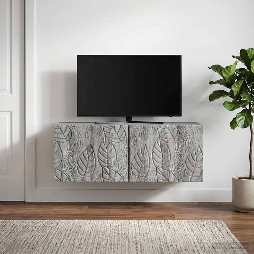 Væghængt TV-skab 59,5 x 31 cm Grå Sonoma Konstrueret træ