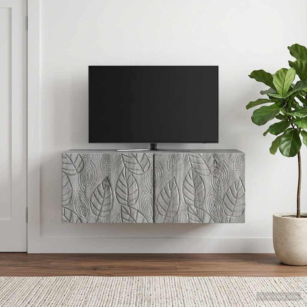 Væghængt TV-skab 78,5 x 31 cm Grå Sonoma Konstrueret træ