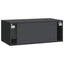 Væghængt TV-skab 98 x 31 cm Sort Konstrueret træ Vægmonteret