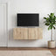 Væghængt TV-skab 98 x 31 cm Sonoma-eg Konstrueret træ