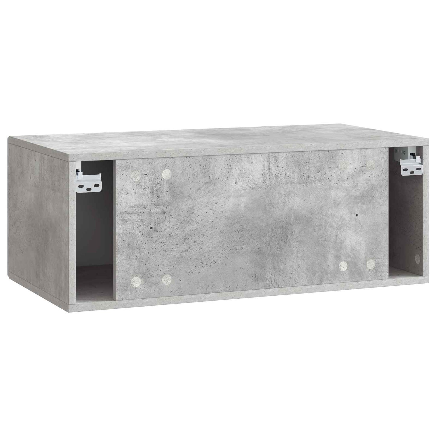 Væghængt TV-skab 98 x 31 cm Betongrå Konstrueret træ