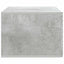 Væghængt TV-skab 98 x 31 cm Betongrå Konstrueret træ