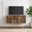 Væghængt TV-skab 98 x 31 cm Røget eg Konstrueret træ