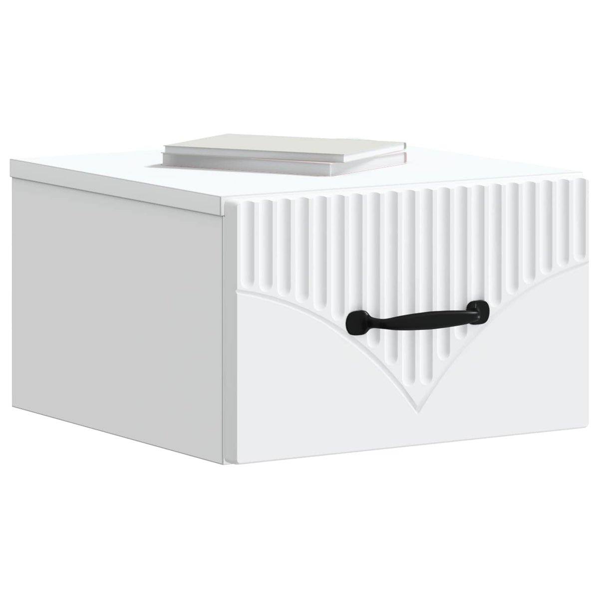 Væghængt Natbord 2 stk. Hvid 34,5 x 33 x 20 cm Konstrueret træ