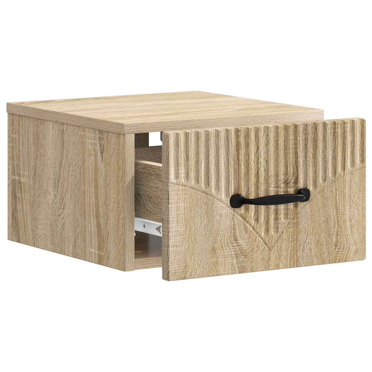 Væghængt Natbord Sonoma-eg 34,5 x 33 x 20 cm Konstrueret træ