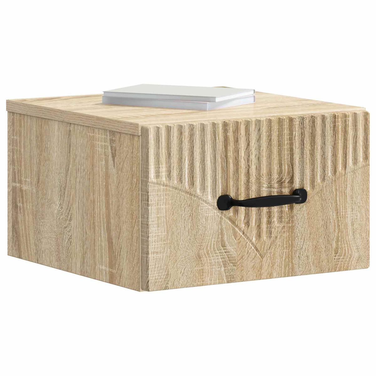 Væghængt Natbord Sonoma-eg 34,5 x 33 x 20 cm Konstrueret træ