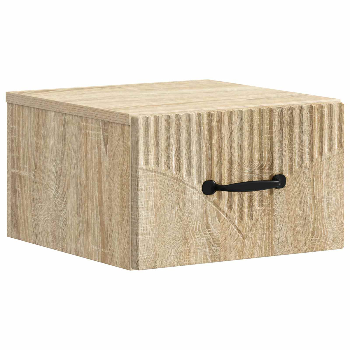 Væghængt Natbord 2 stk. Sonoma-eg 34,5 x 33 x 20 cm