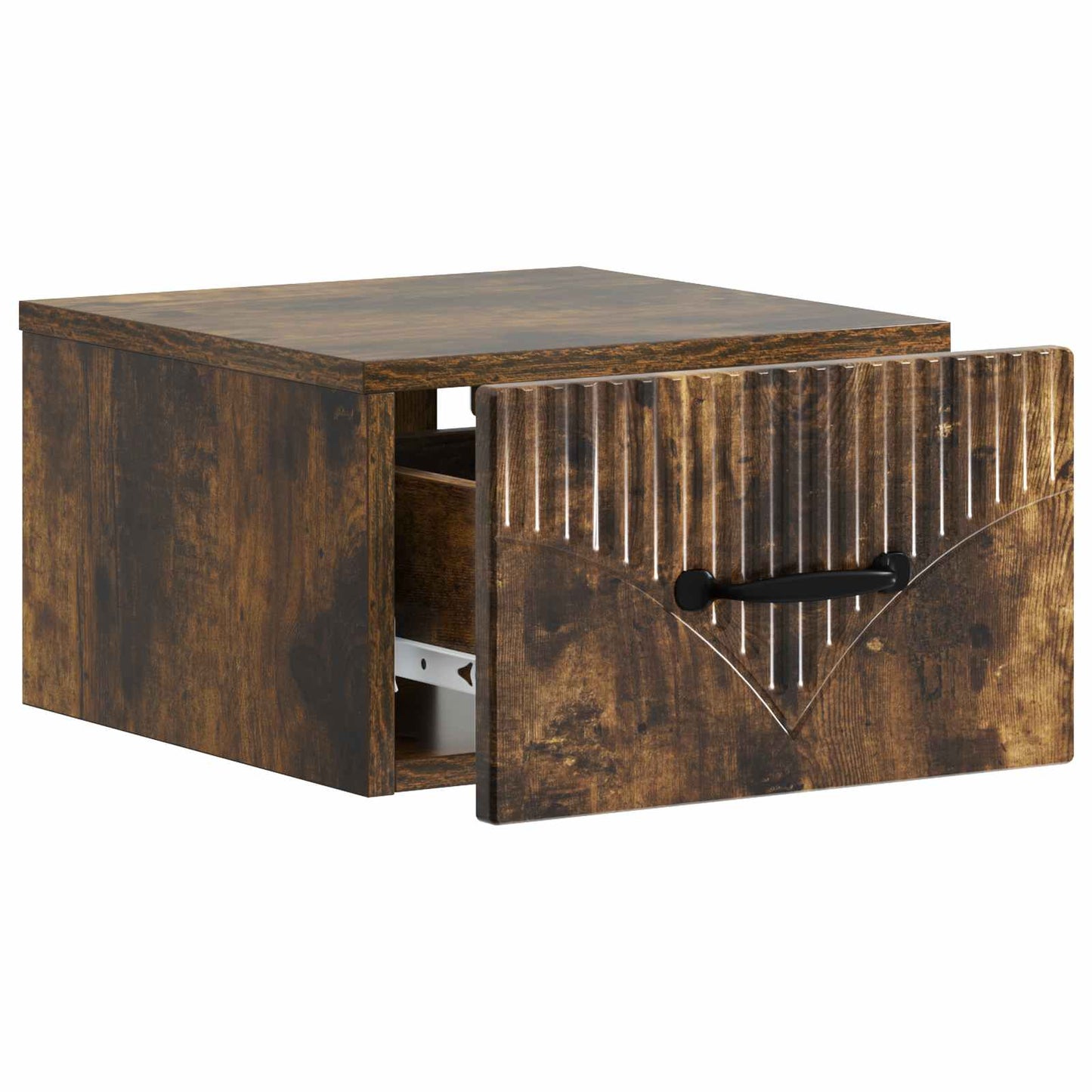 Væghængt Natbord Røget eg 34,5 x 33 x 20 cm Konstrueret træ