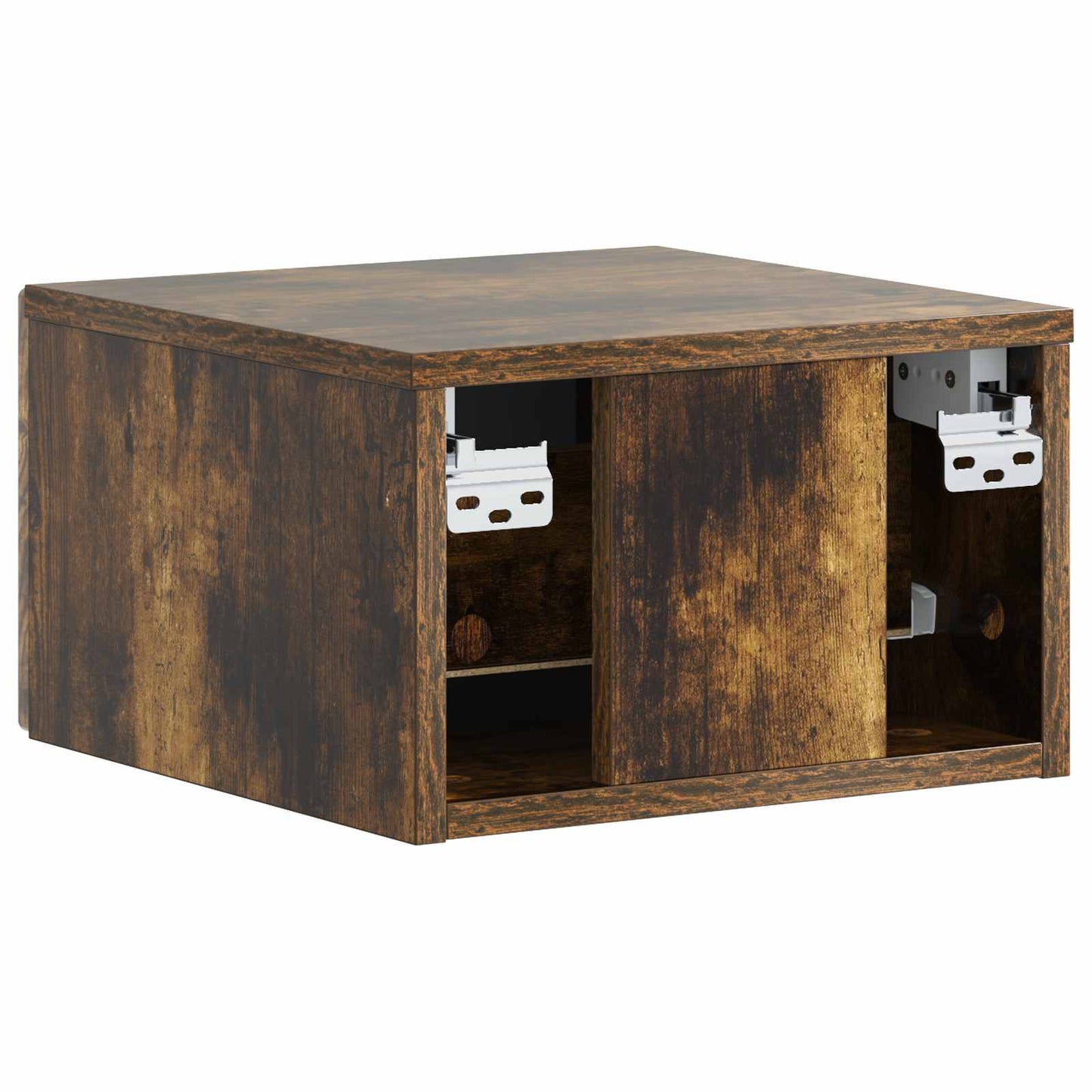 Væghængt Natbord Røget eg 34,5 x 33 x 20 cm Konstrueret træ