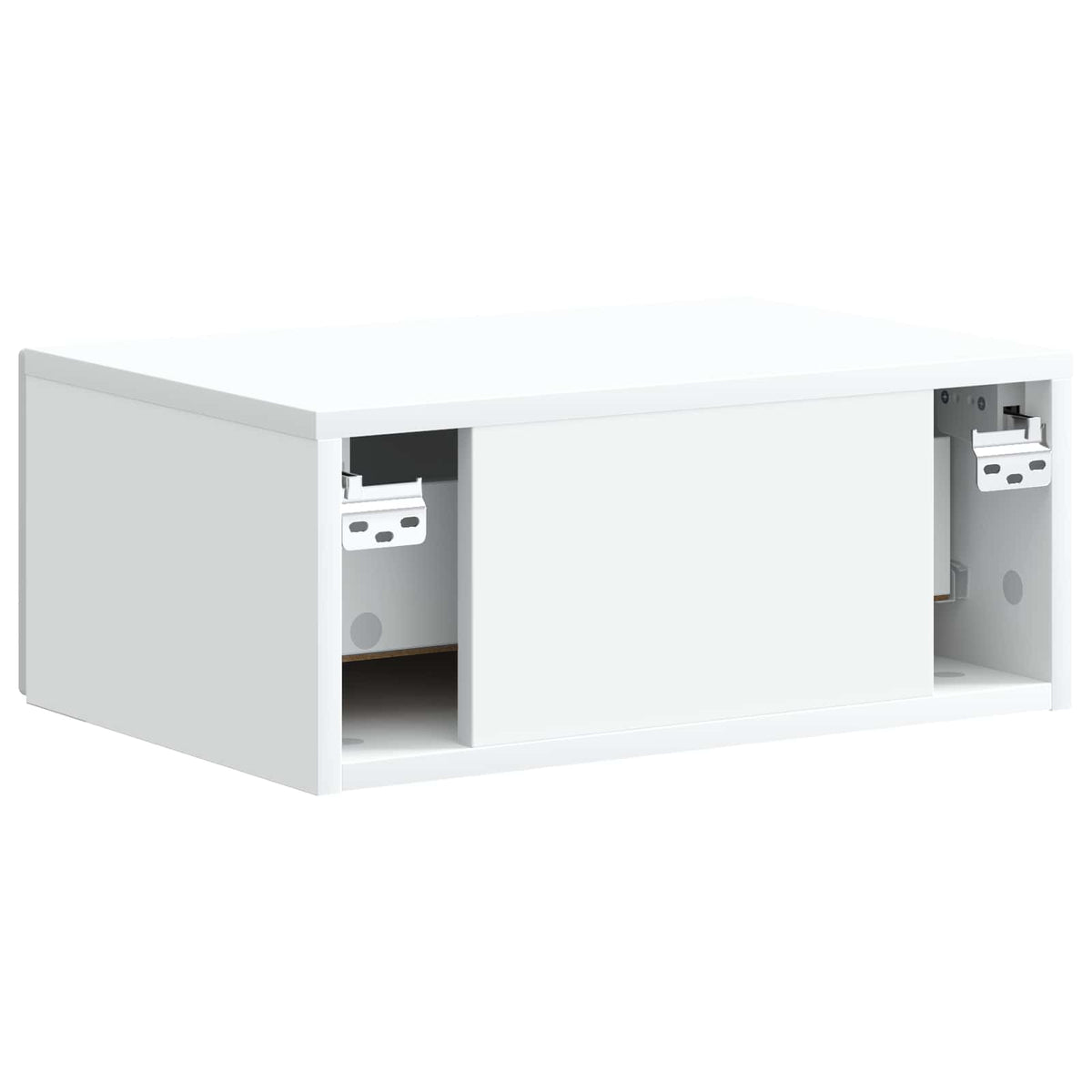 Væghængt Natbord Hvid 49 x 34,5 x 20 cm Konstrueret træ