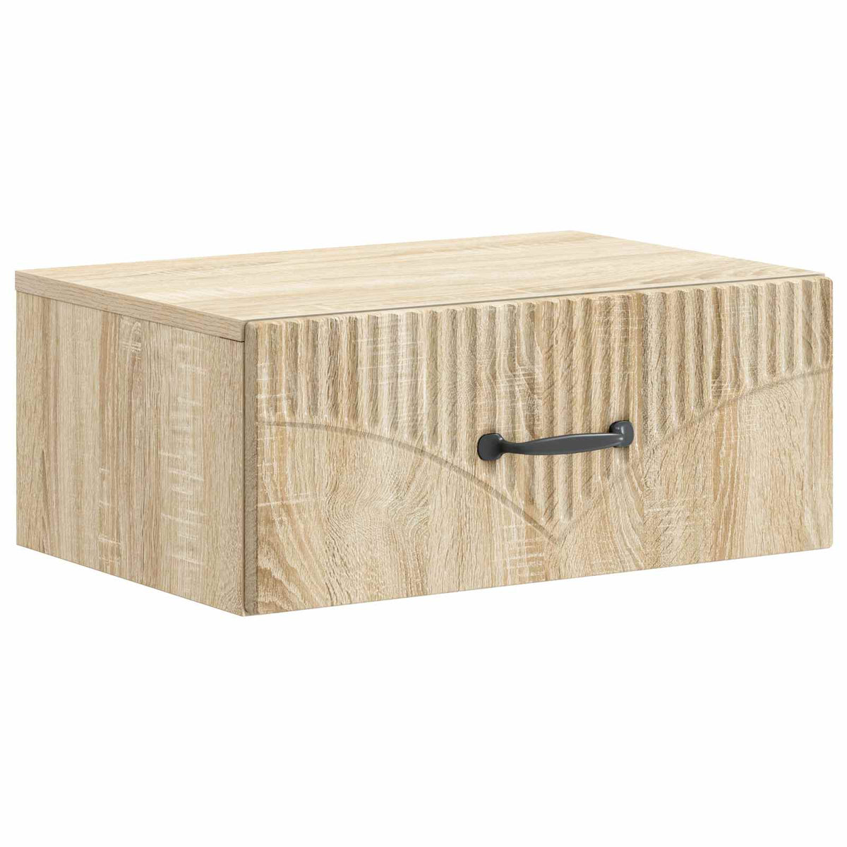 Væghængt Natbord Sonoma-eg 49 x 34,5 x 20 cm Konstrueret træ
