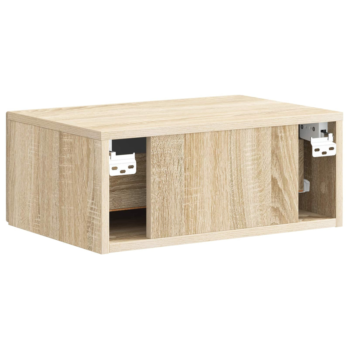 Væghængt Natbord Sonoma-eg 49 x 34,5 x 20 cm Konstrueret træ
