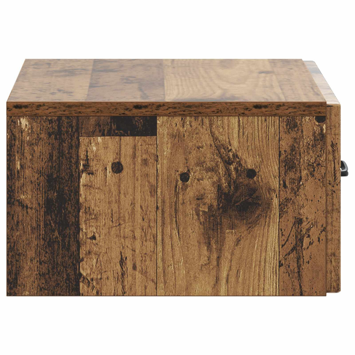 Væghængt Natbord 2 stk. Gammelt træ 49 x 34,5 x 20 cm