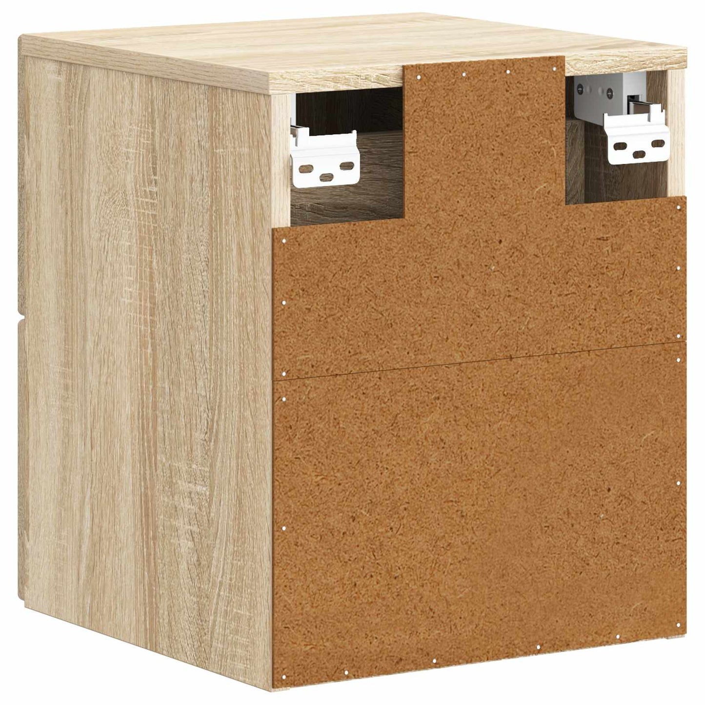 Væghængt Natbord Sonoma-eg 34,5 x 33 x 40 cm Konstrueret træ