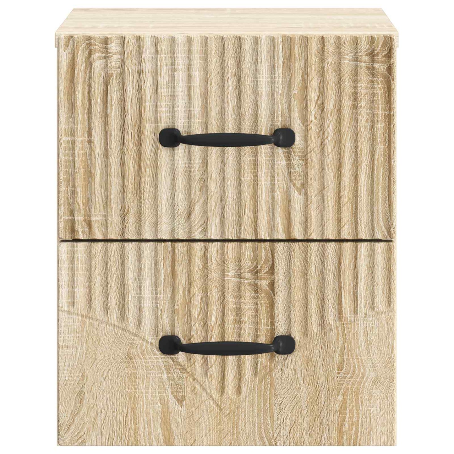 Væghængt Natbord Sonoma-eg 34,5 x 33 x 40 cm Konstrueret træ