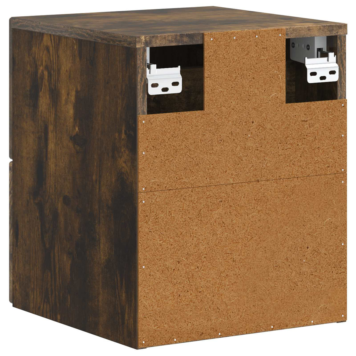 Væghængt Natbord Røget eg 34,5 x 33 x 40 cm Konstrueret træ