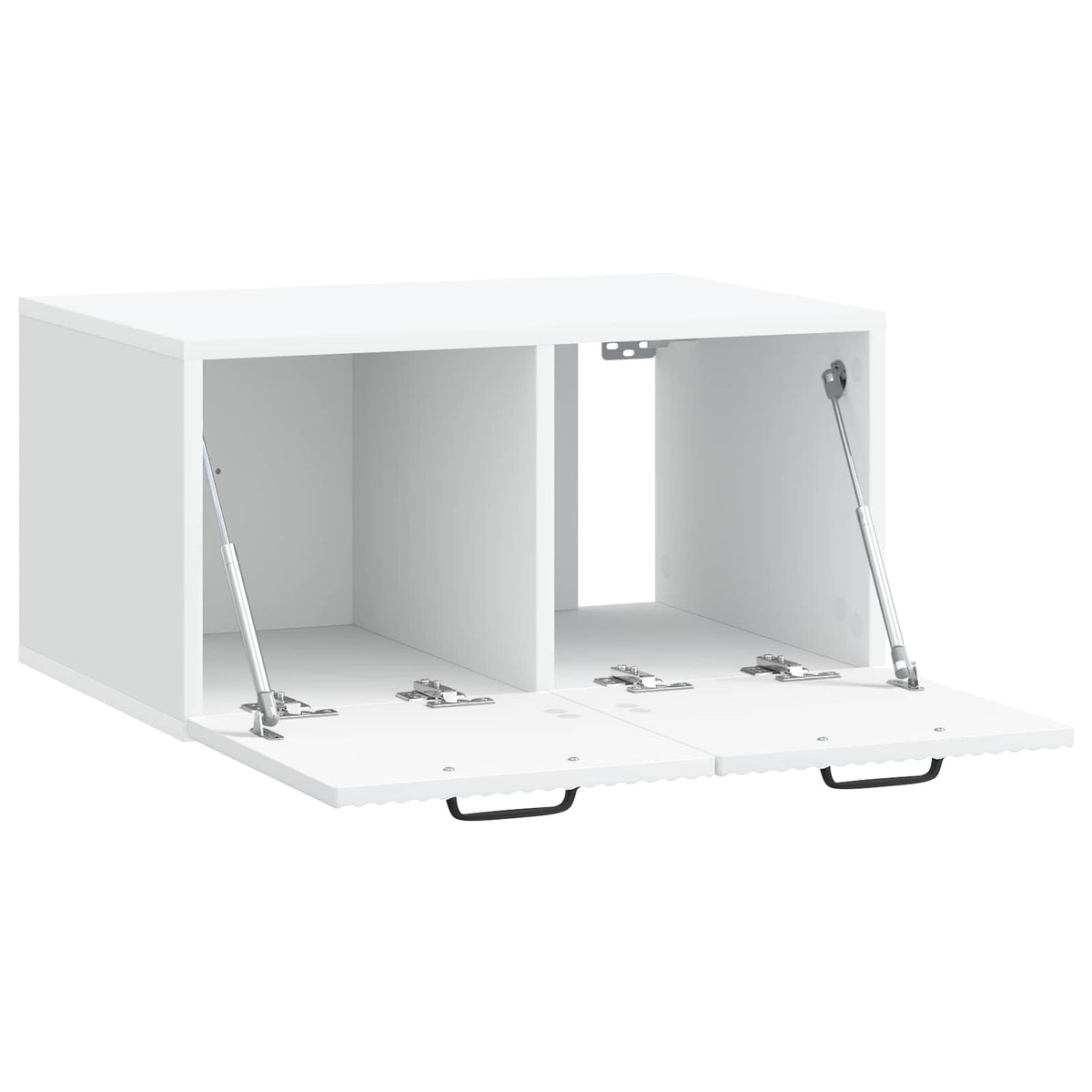 Væghængt TV-skab Hvid 59,5 x 41 x 30 cm Konstrueret træ