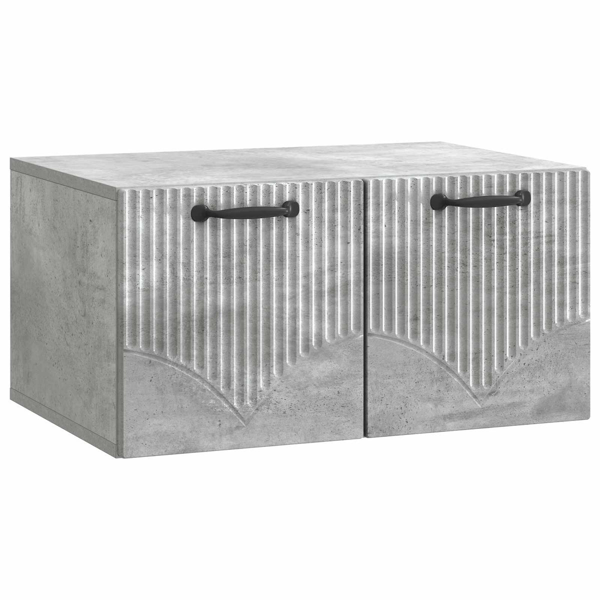 Væghængt TV-skab Betongrå 59,5 x 41 x 30 cm Konstrueret træ