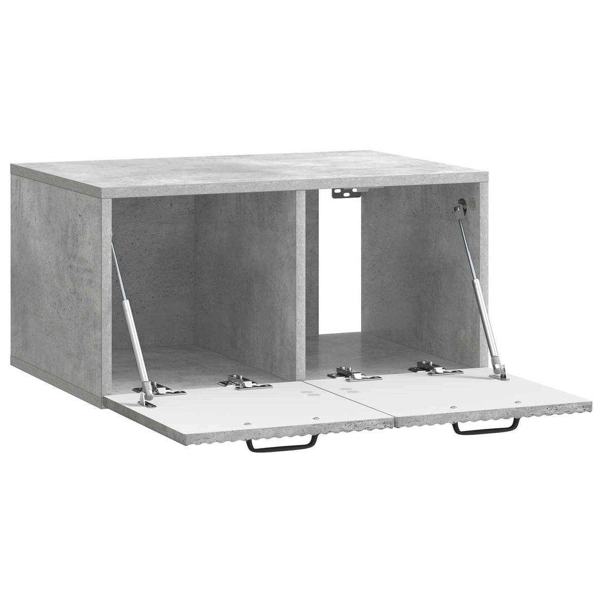 Væghængt TV-skab Betongrå 59,5 x 41 x 30 cm Konstrueret træ