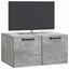 Væghængt TV-skab Betongrå 59,5 x 41 x 30 cm Konstrueret træ