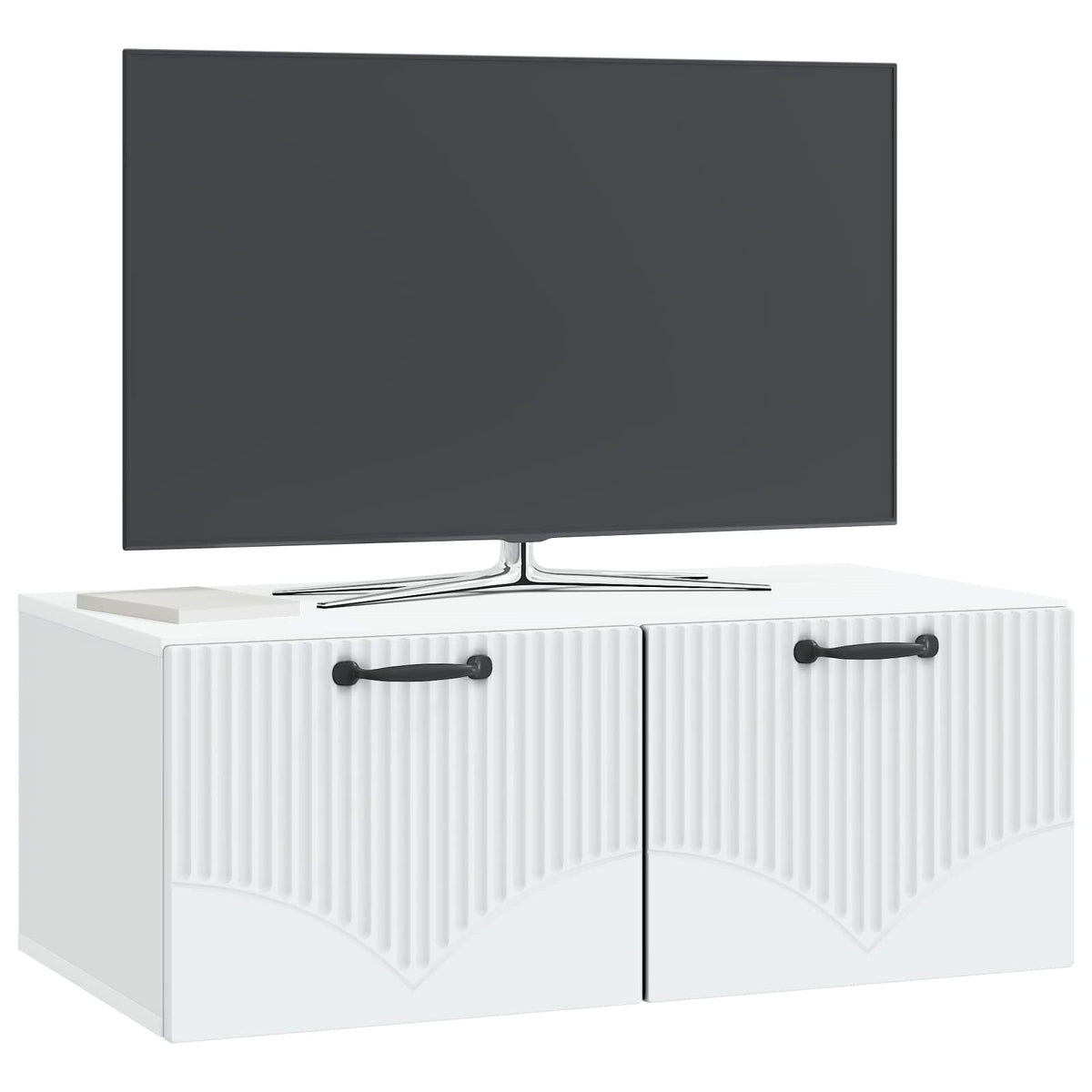 Væghængt TV-skab Hvid 78,5 x 41 x 30 cm Konstrueret træ