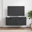 Væghængt TV-skab Sort 78,5 x 41 x 30 cm Konstrueret træ