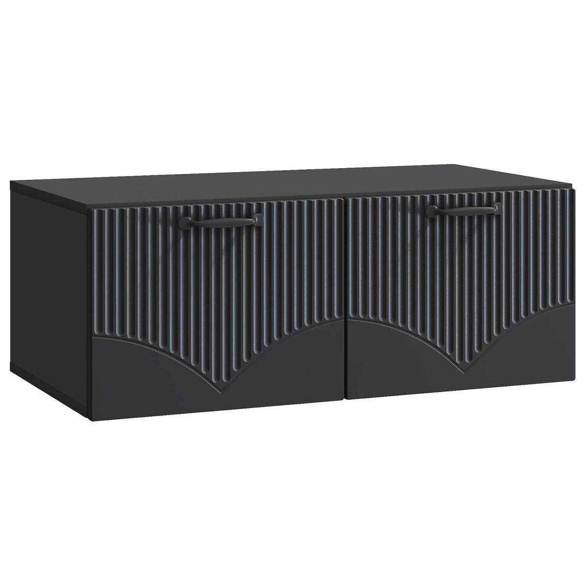 Væghængt TV-skab Sort 78,5 x 41 x 30 cm Konstrueret træ