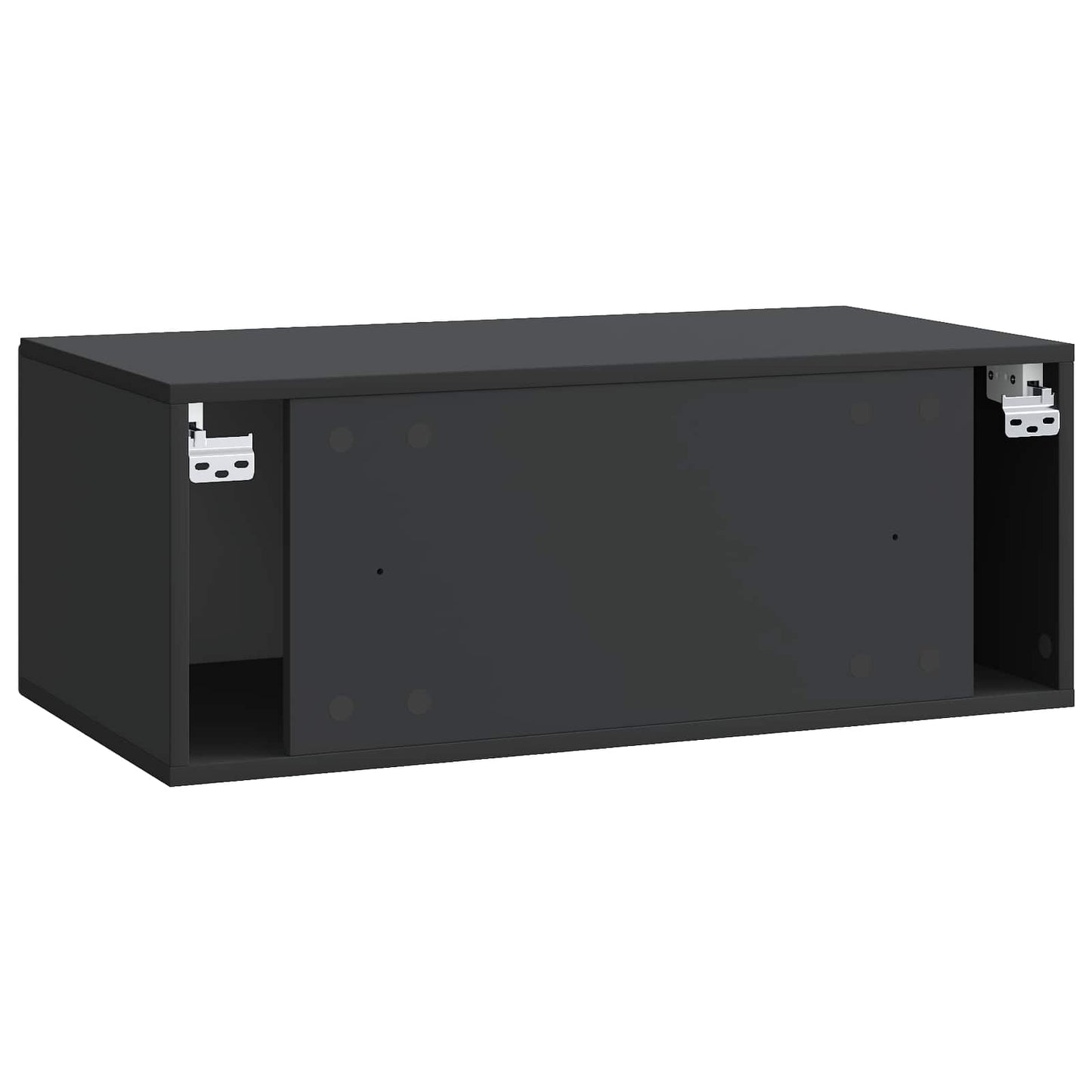Væghængt TV-skab Sort 78,5 x 41 x 30 cm Konstrueret træ