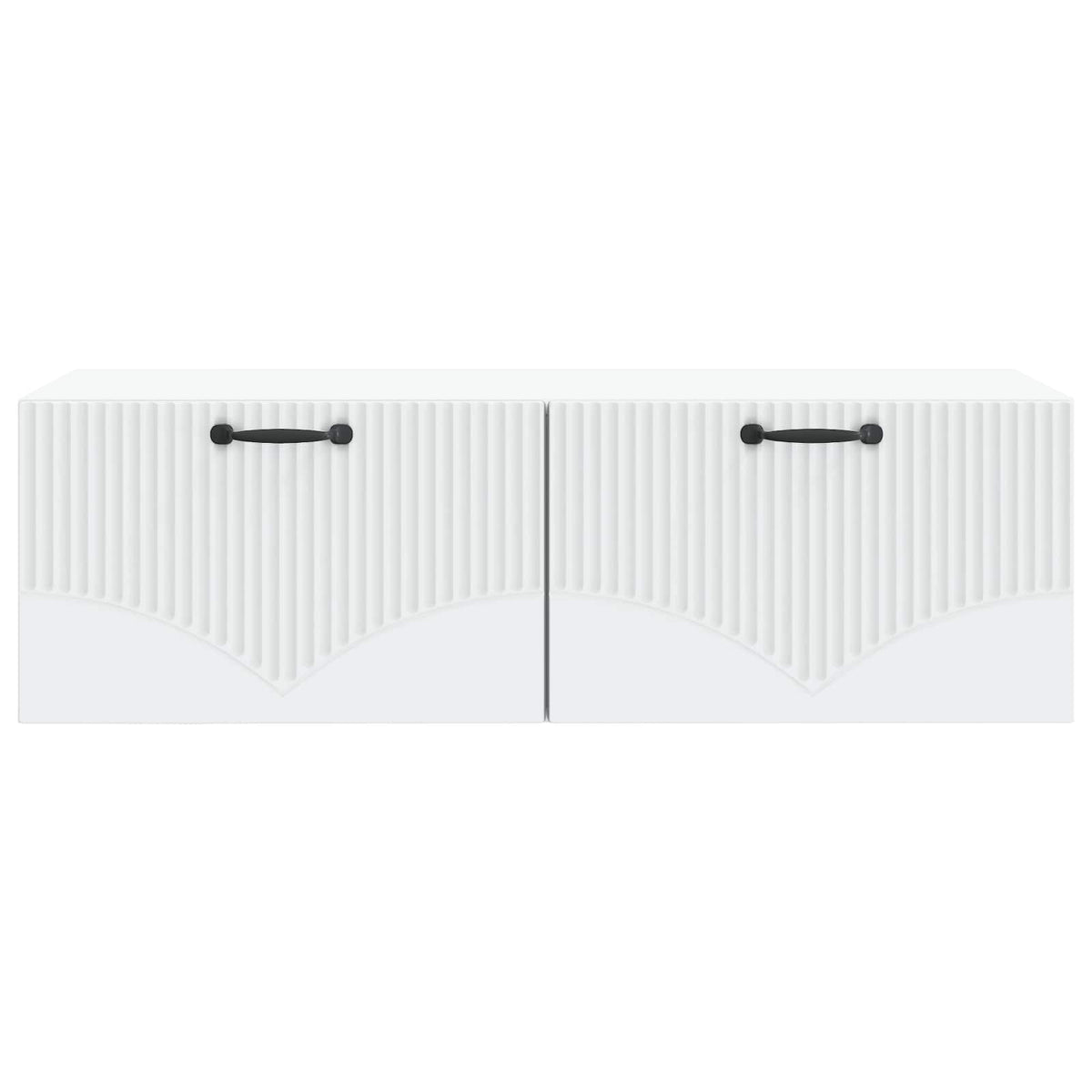 Væghængt TV-skab Hvid 98 x 41 x 30 cm Konstrueret træ