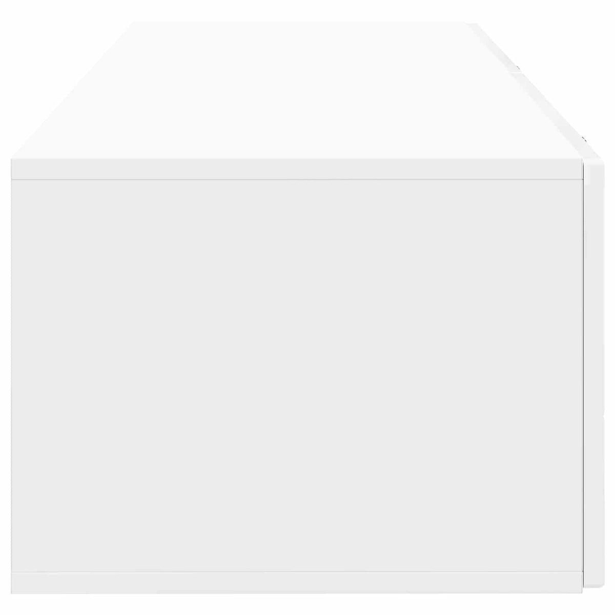 Væghængt TV-skab Hvid højglans 98 x 41 x 30 cm Konstrueret træ