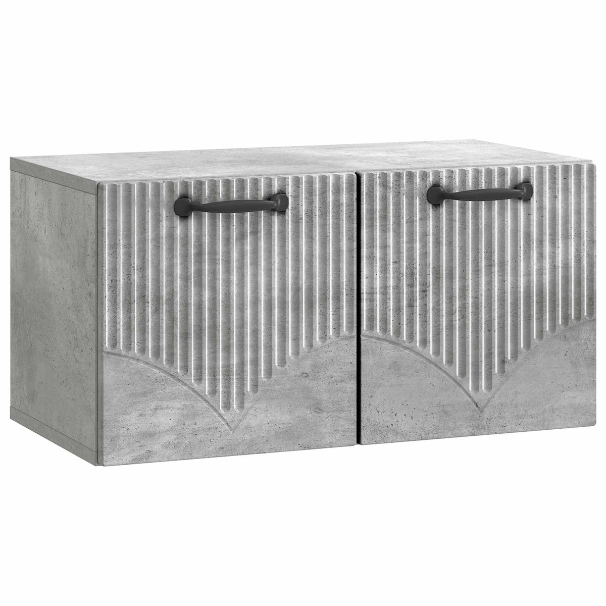 Væghængt TV-skab Betongrå 59,5 x 31 x 30 cm Konstrueret træ