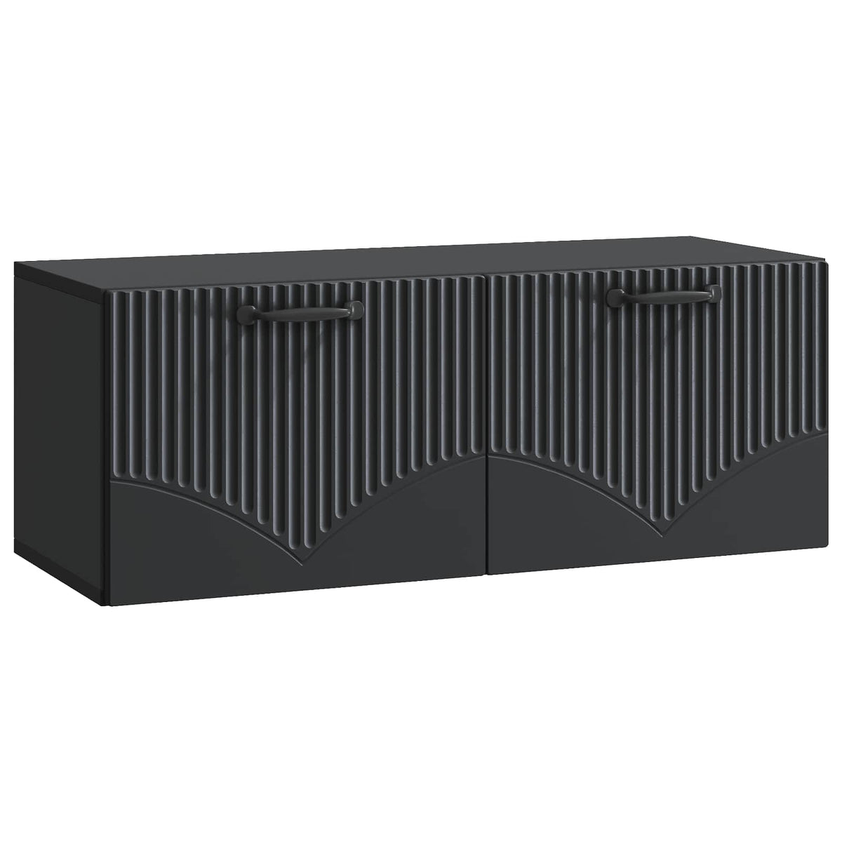 Væghængt TV-skab Sort 78,5 x 31 x 30 cm Konstrueret træ