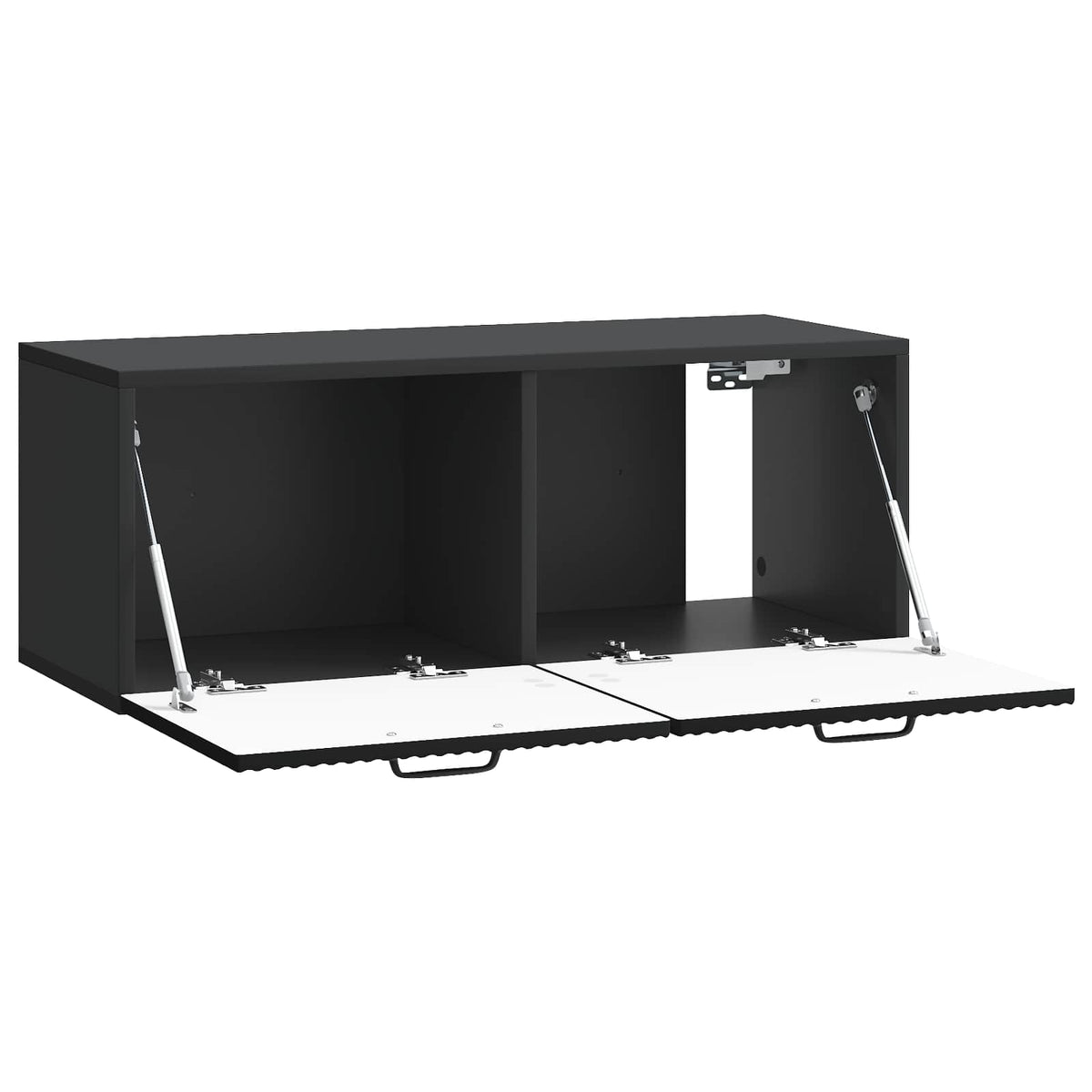 Væghængt TV-skab Sort 78,5 x 31 x 30 cm Konstrueret træ