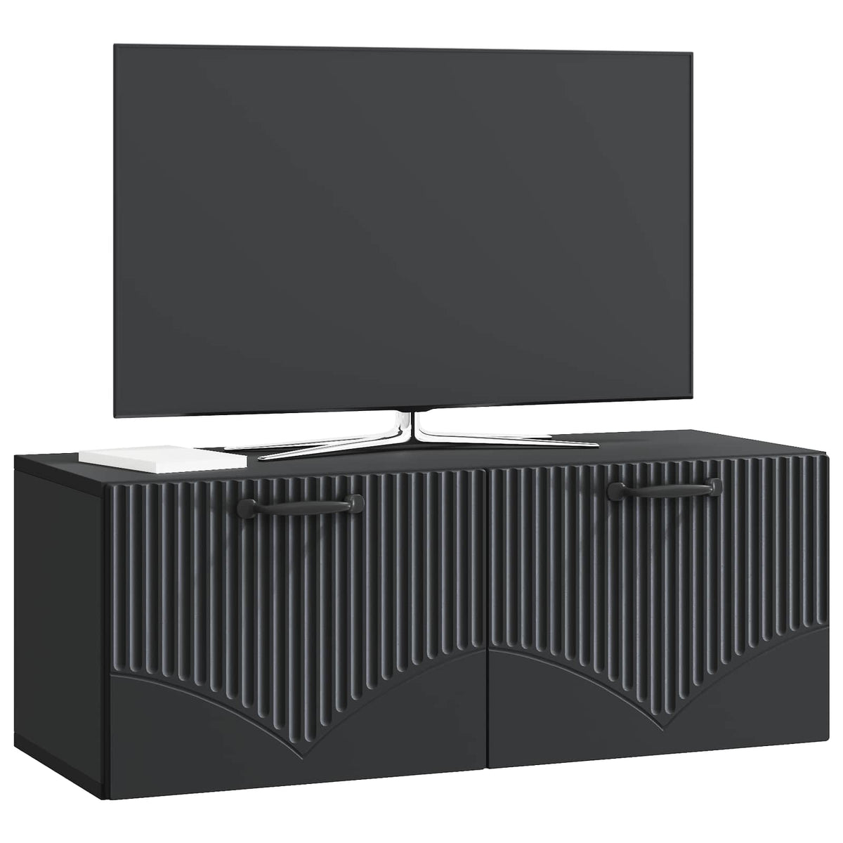 Væghængt TV-skab Sort 78,5 x 31 x 30 cm Konstrueret træ