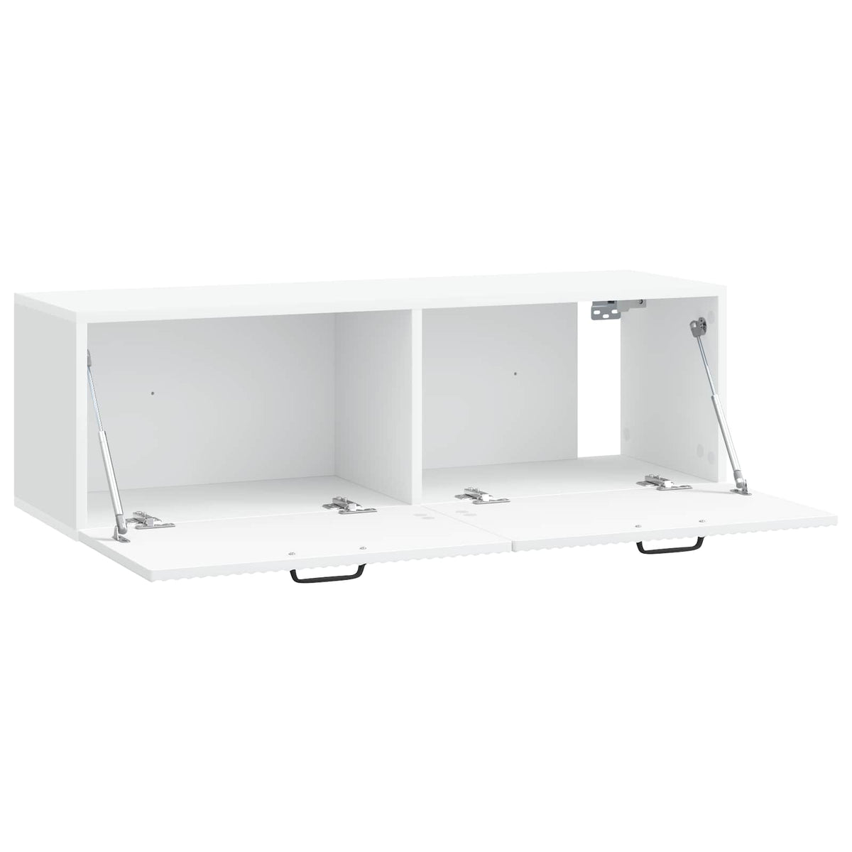 Væghængt TV-skab Hvid 98 x 31 x 30 cm Konstrueret træ