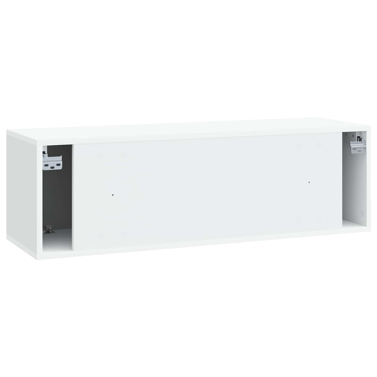 Væghængt TV-skab Hvid 98 x 31 x 30 cm Konstrueret træ
