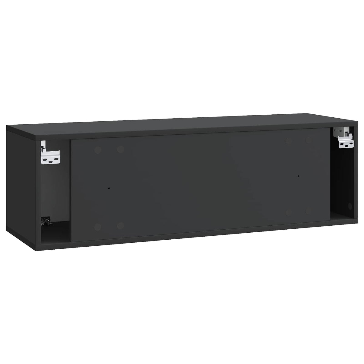 Væghængt TV-skab Sort 98 x 31 x 30 cm Konstrueret træ