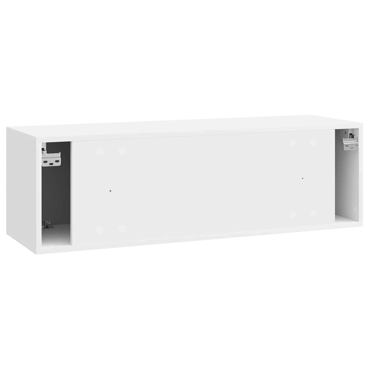 Væghængt TV-skab Hvid højglans 98 x 31 x 30 cm Konstrueret træ