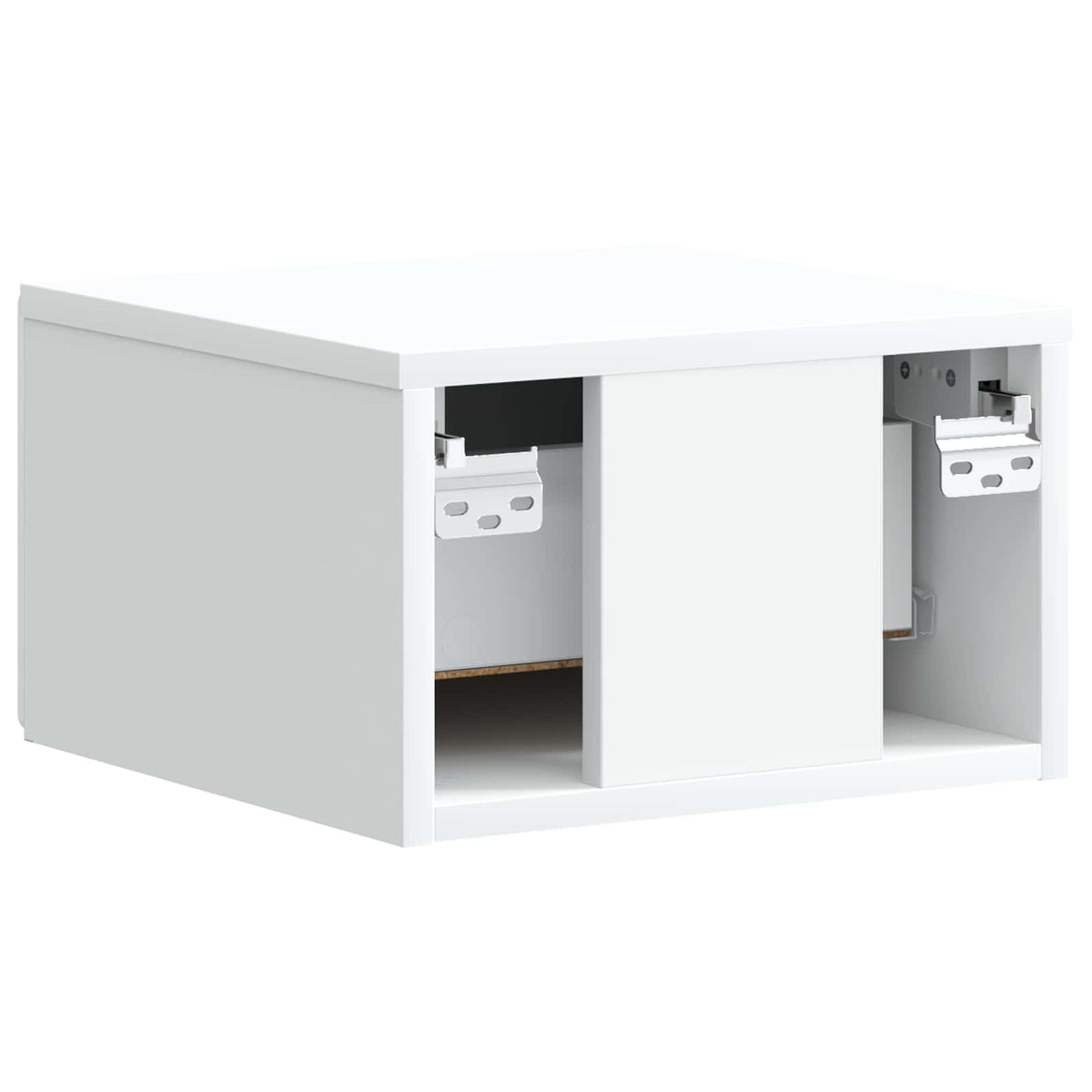 Væghængt Natbord 2 stk. Hvid 34,5 x 33 x 20 cm Konstrueret træ