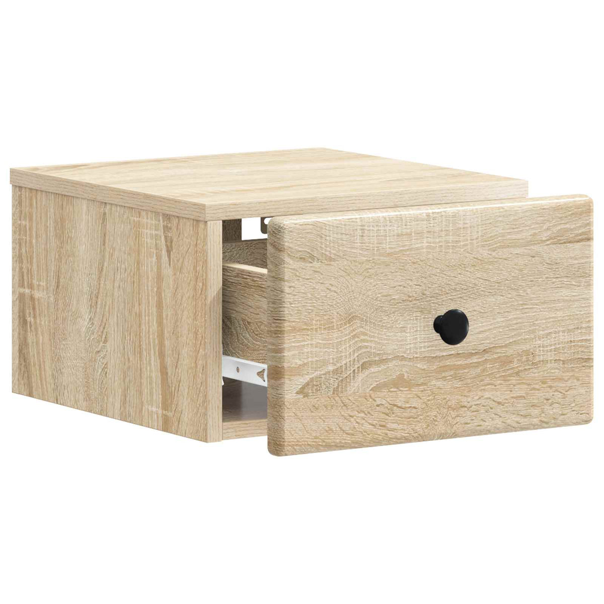 Væghængt Natbord 2 stk. Sonoma-eg 34,5 x 33 x 20 cm