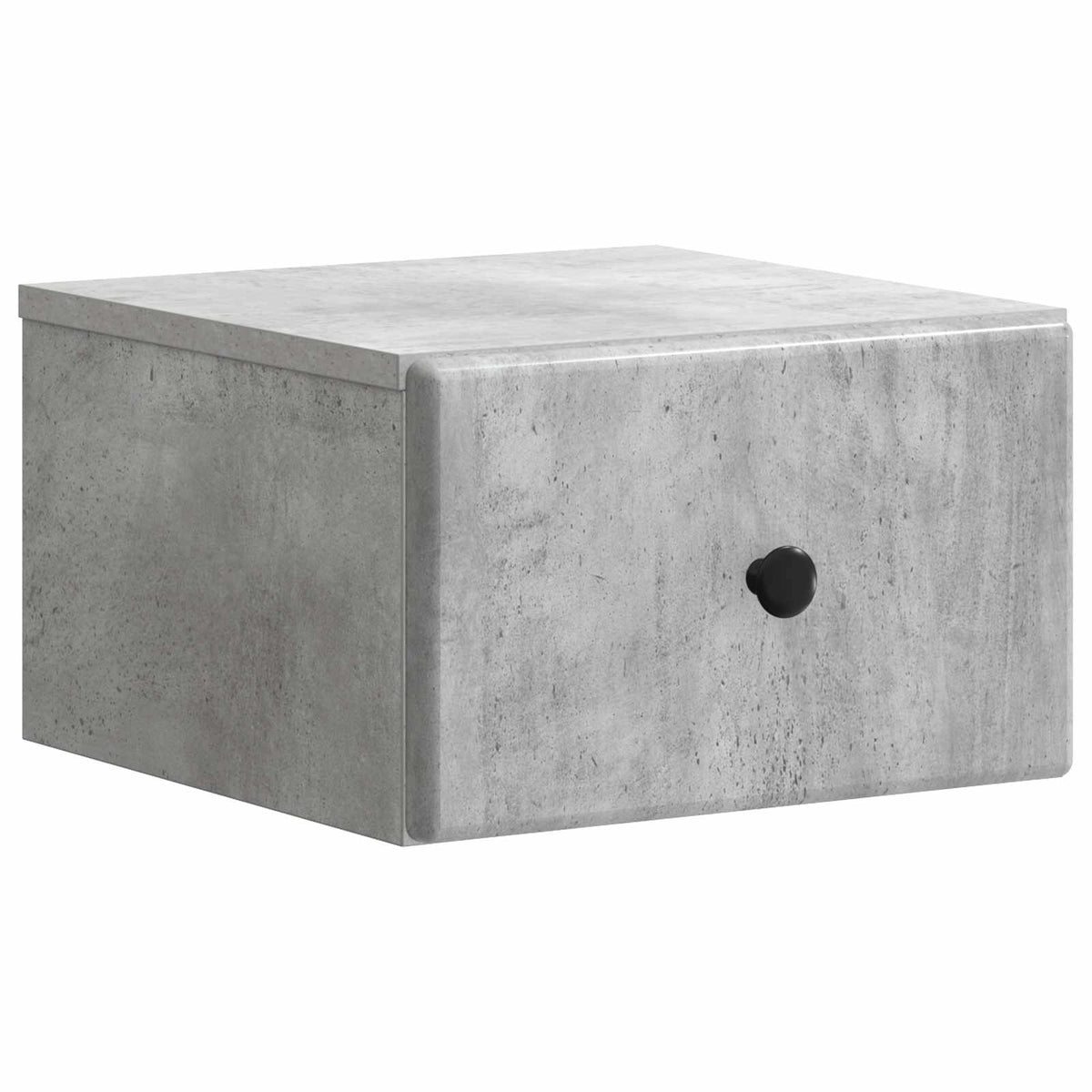 Væghængt Natbord 2 stk. Betongrå 34,5 x 33 x 20 cm