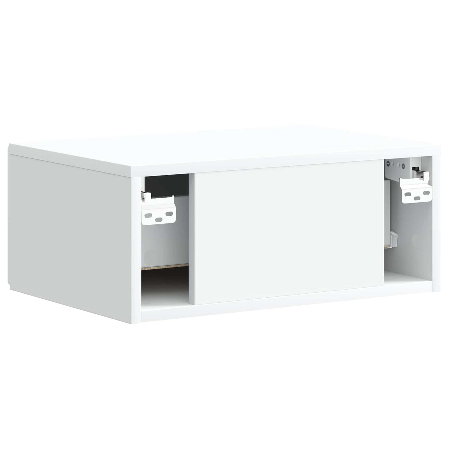 Væghængt Natbord Hvid 49 x 34,5 x 20 cm Konstrueret træ