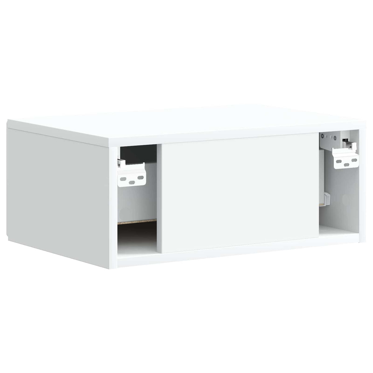 Væghængt Natbord 2 stk. Hvid 49 x 34,5 x 20 cm Konstrueret træ
