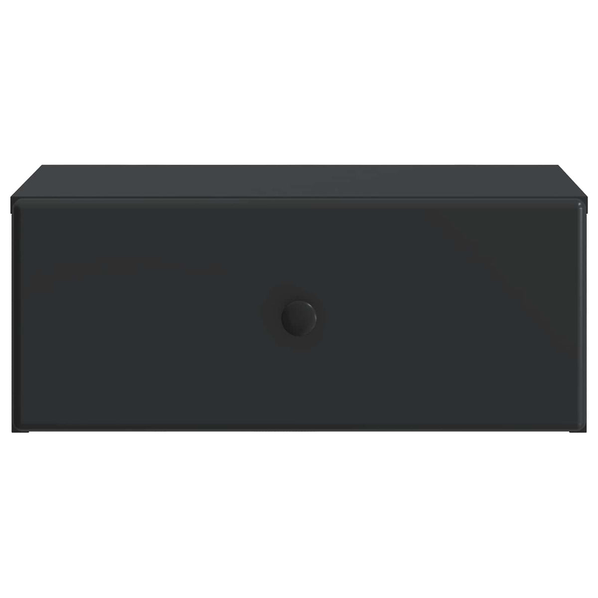 Væghængt Natbord 2 stk. Sort 49 x 34,5 x 20 cm Konstrueret træ