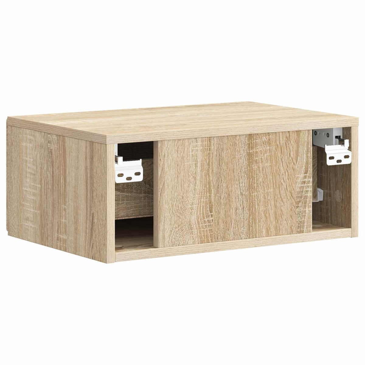 Væghængt Natbord Sonoma-eg 49 x 34,5 x 20 cm Konstrueret træ